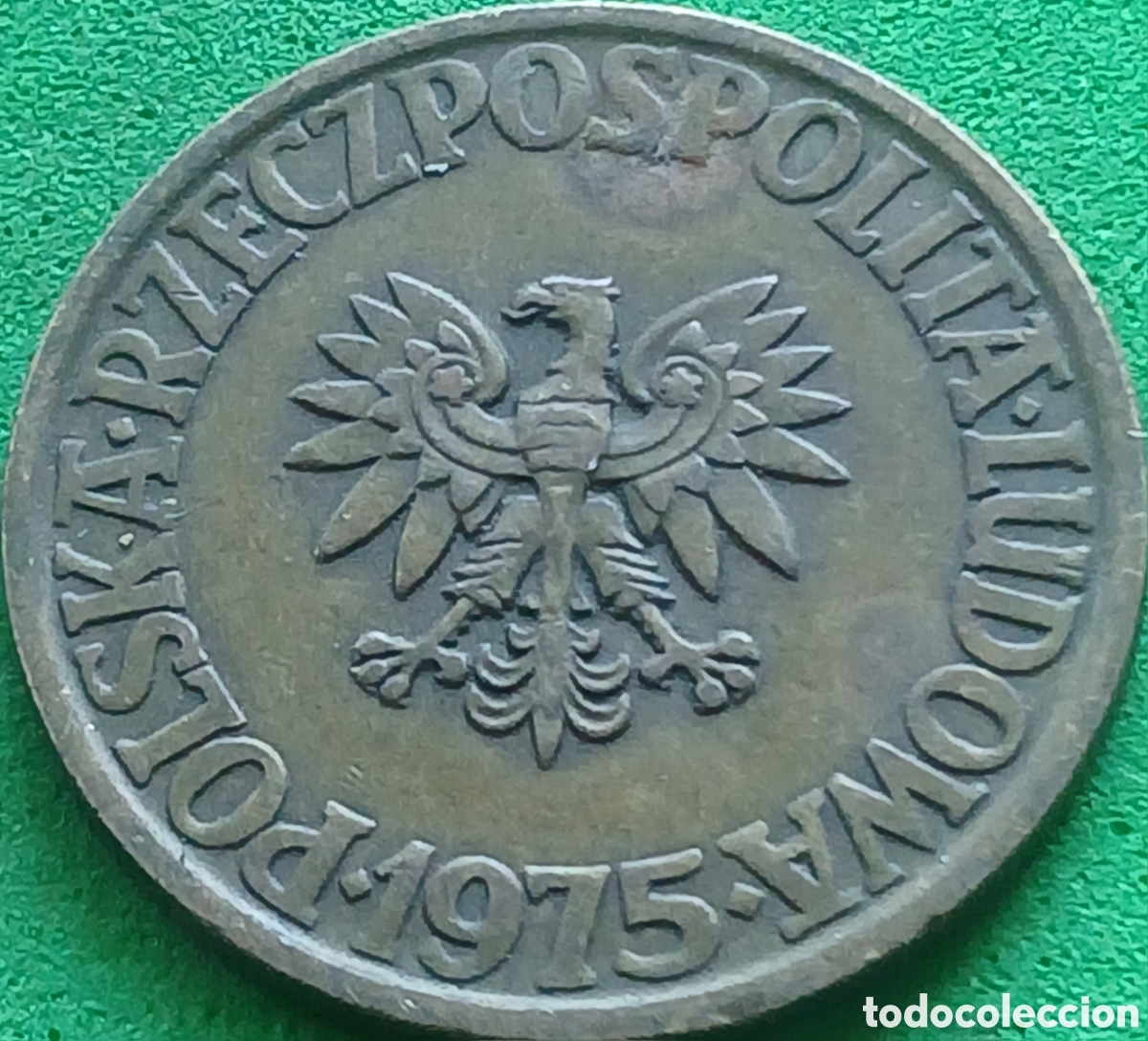 Monedas antiguas de Europa: Polonia 5 zlotych 1975 Y#81.1