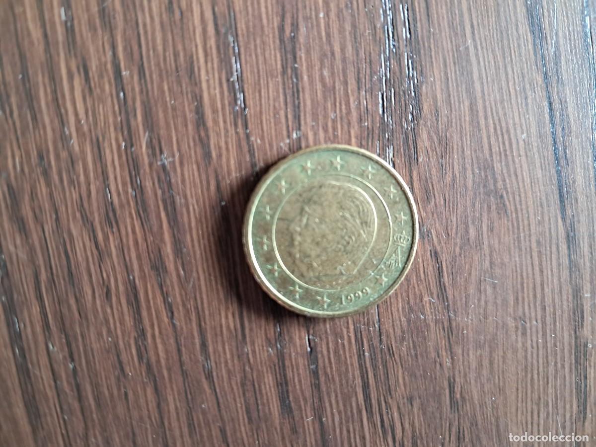 Monedas antiguas de Europa: moneda de 50 ctos. de B&eacute;lgica, a&ntilde;o 1999.