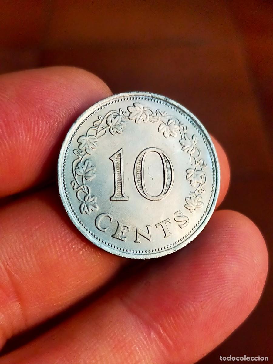 Monedas antiguas de Europa: MONEDA DE 10 DIEZ CENT CENTAVOS CENTIMOS MALTA 1972 EXCELENTE CONSERVACION