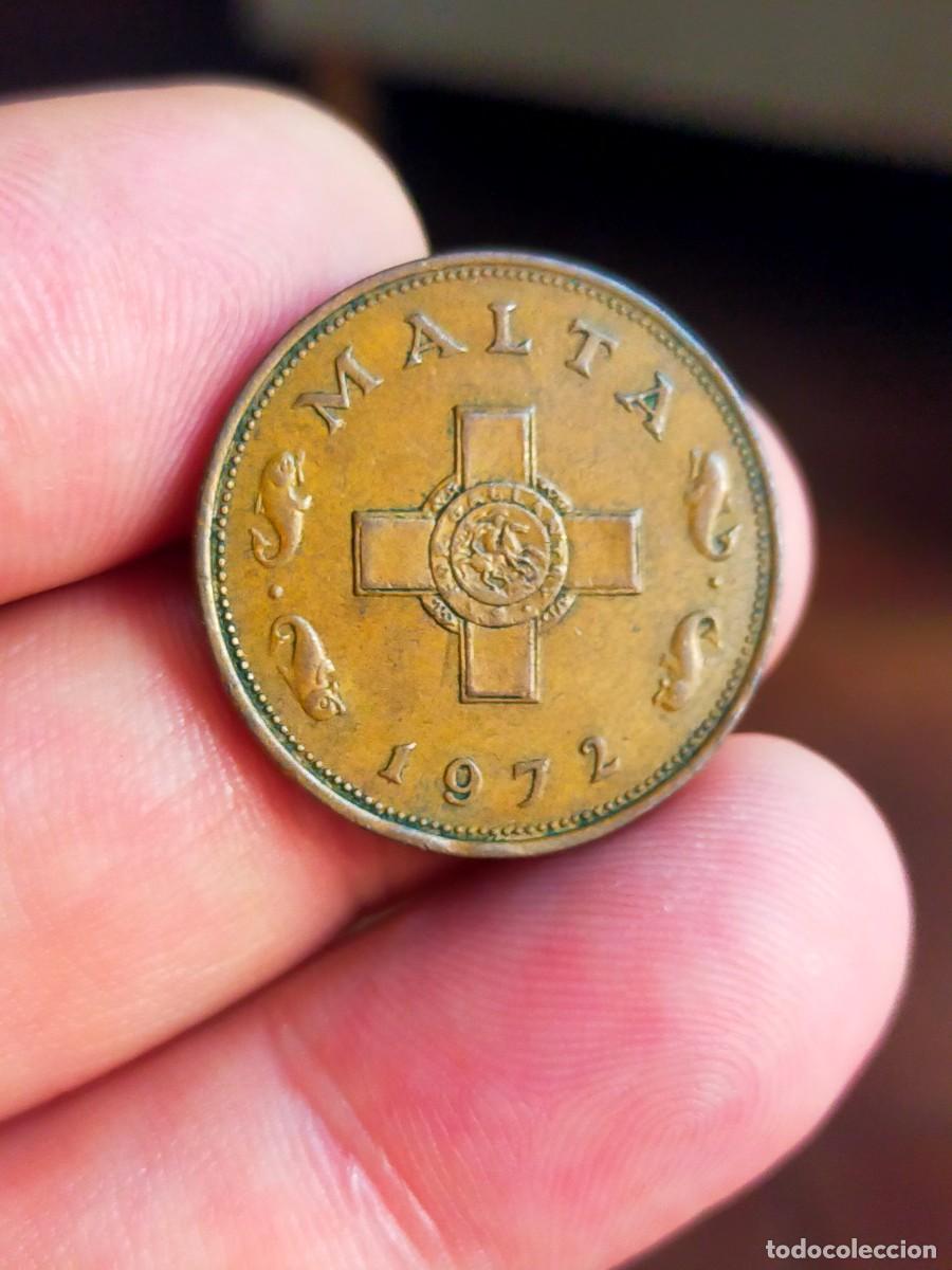 Monedas antiguas de Europa: MONEDA DE 1 UN CENT CENTAVO CENTIMO MALTA 1972 BUENA CONSERVACION