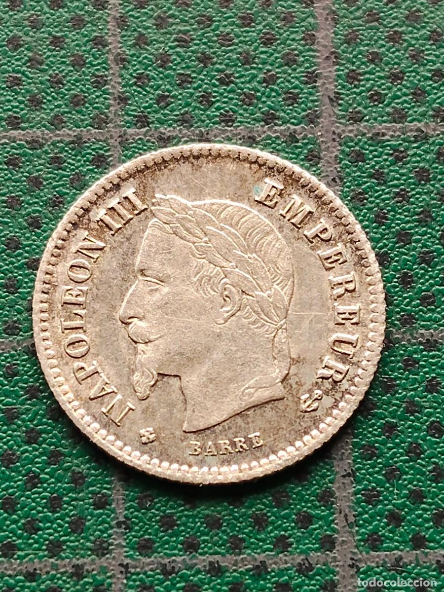Monedas antiguas de Europa: FRANCIA: 20 CENT 1867 bb - NAPOLEON III / PLATA