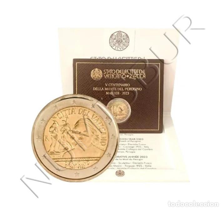 Monedas antiguas de Europa: 2 euros VATICANO 2023 - V centenario de la muerte de Perugino 2 &euro;