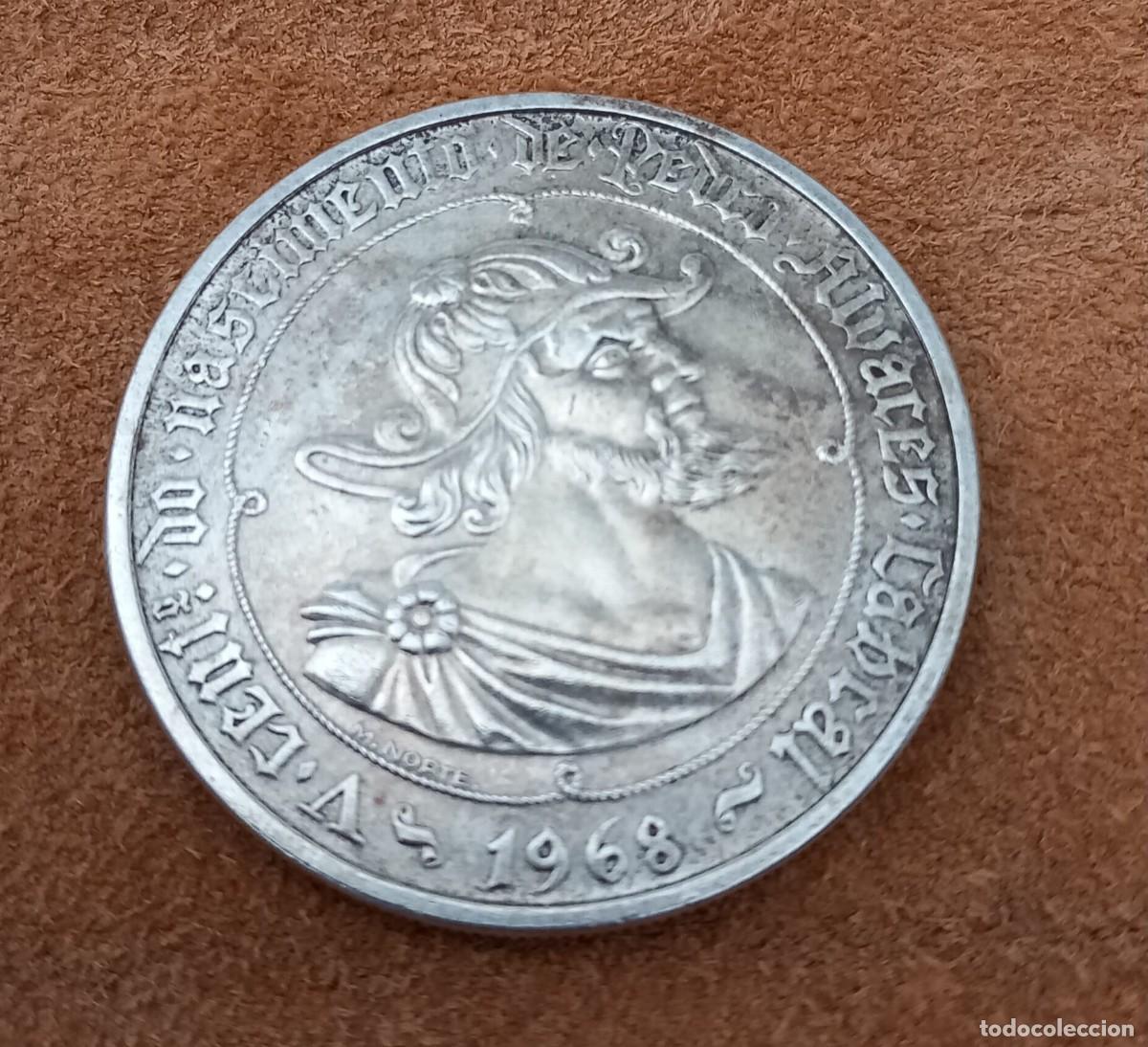 Monedas antiguas de Europa: 50 escudos plata V Centenario nac. Pedro &Aacute;lvares Cabral 1968