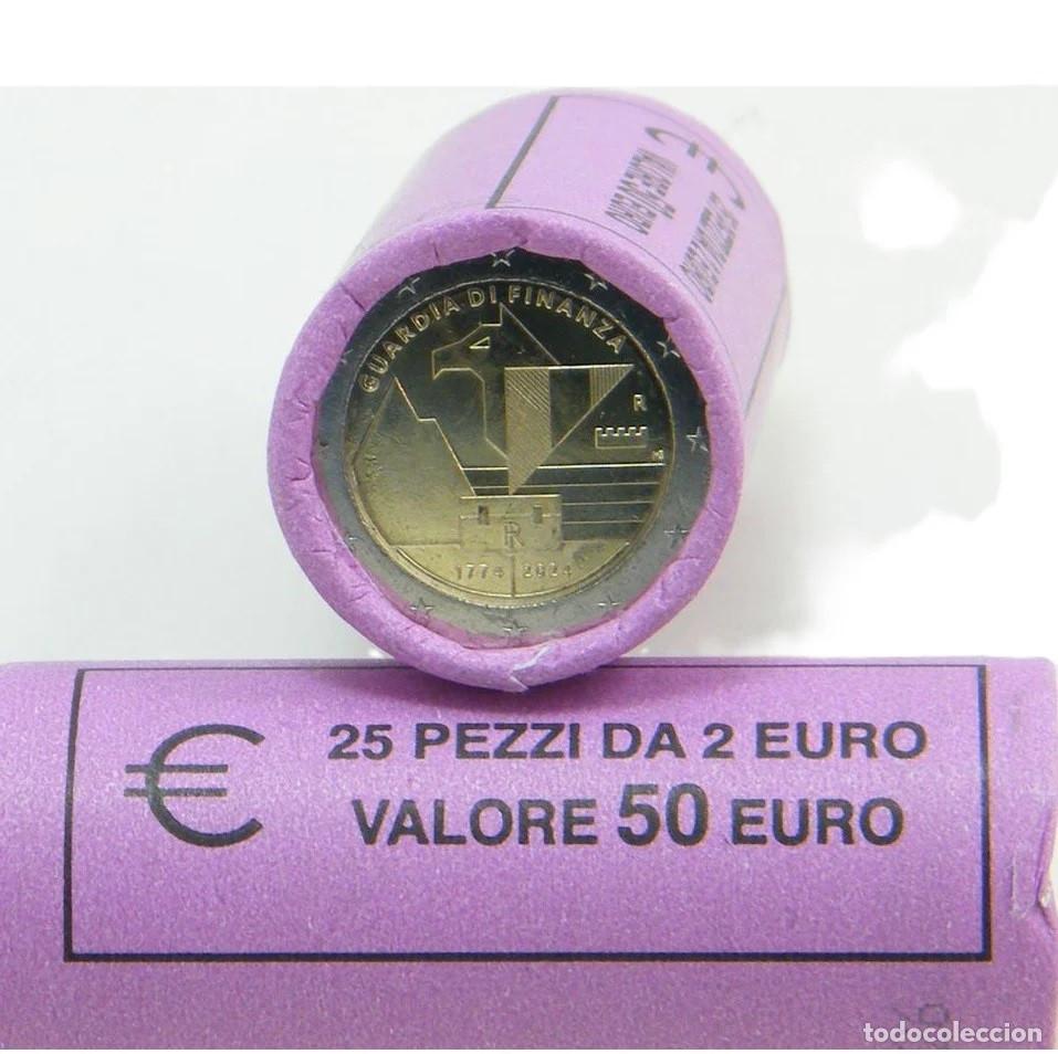 Monedas antiguas de Europa: ITALIA cartucho original 2 euro 2024 - 250 aniversario de la Guardia di Finanza