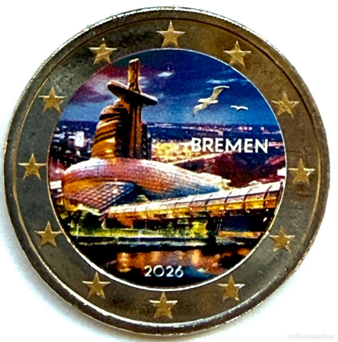 Monedas antiguas de Europa: 2 euros ALEMANIA 2026 - Estado de Bremen - Casa del Clima Bremerhaven MULTICOLOR