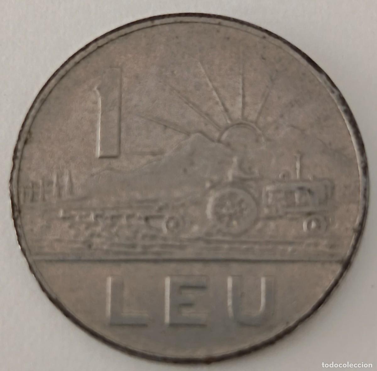 Monedas antiguas de Europa: Moneda de Rumania. 1 Leu. A&ntilde;o 1966. Republica socialista romana.