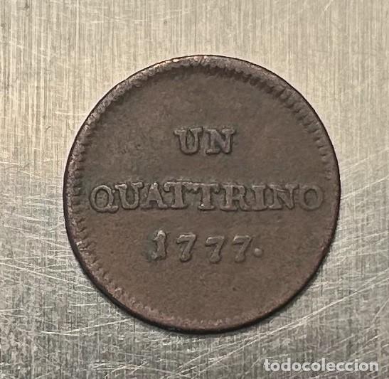Monedas antiguas de Europa: UN QUATTRINO 1777 MILAN