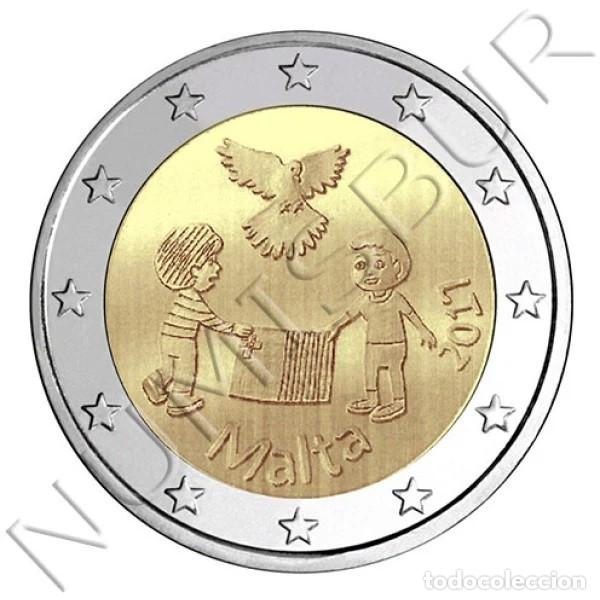 Monedas antiguas de Europa: MALTA 2 euros 2017 S/C Ni&ntilde;os y solidaridad