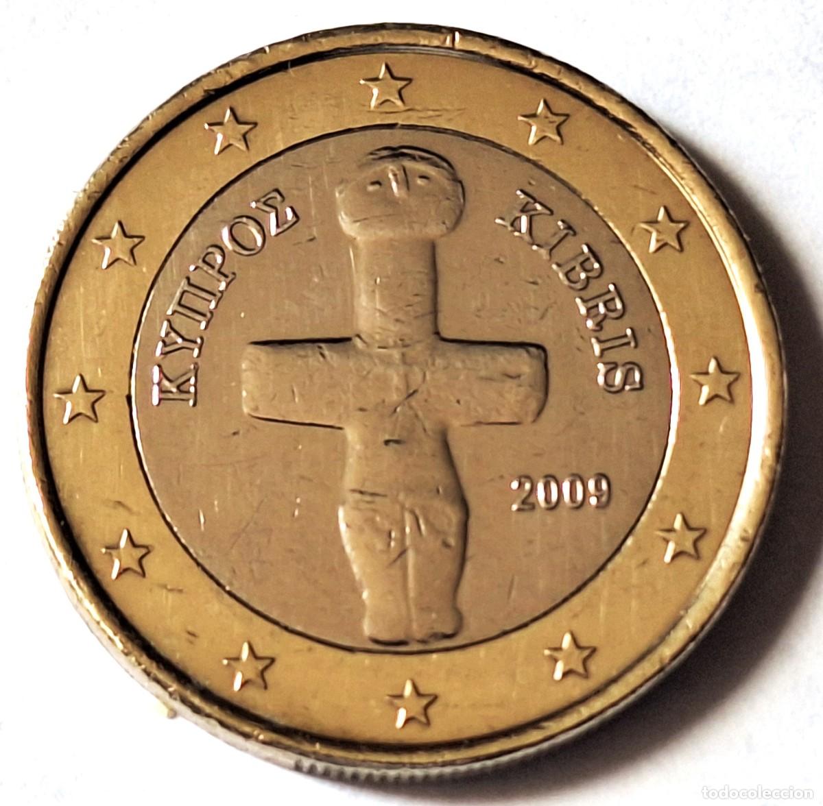 Monedas antiguas de Europa: CHIPRE - MONEDA DE 1 EURO DEL A&Ntilde;O 2009 - - BIEN CONSERVADA