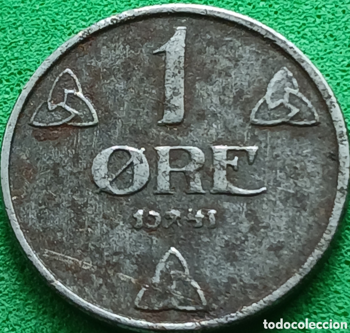Monedas antiguas de Europa: Noruega 1 ore 1941 km#387