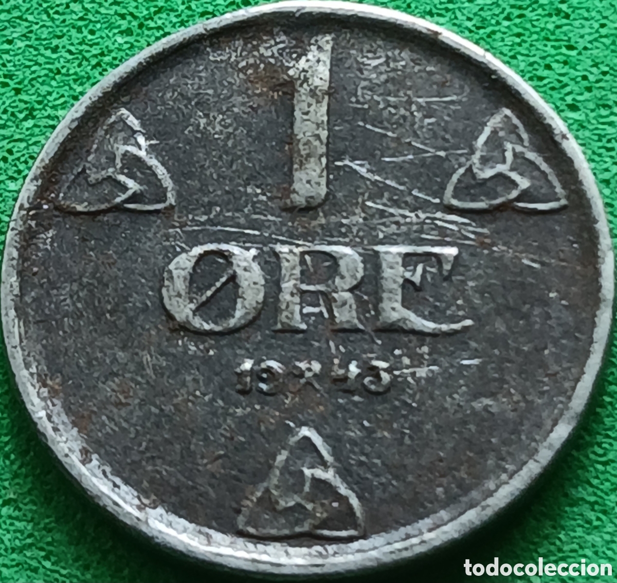 Monedas antiguas de Europa: Noruega 1 ore 1943 km#387