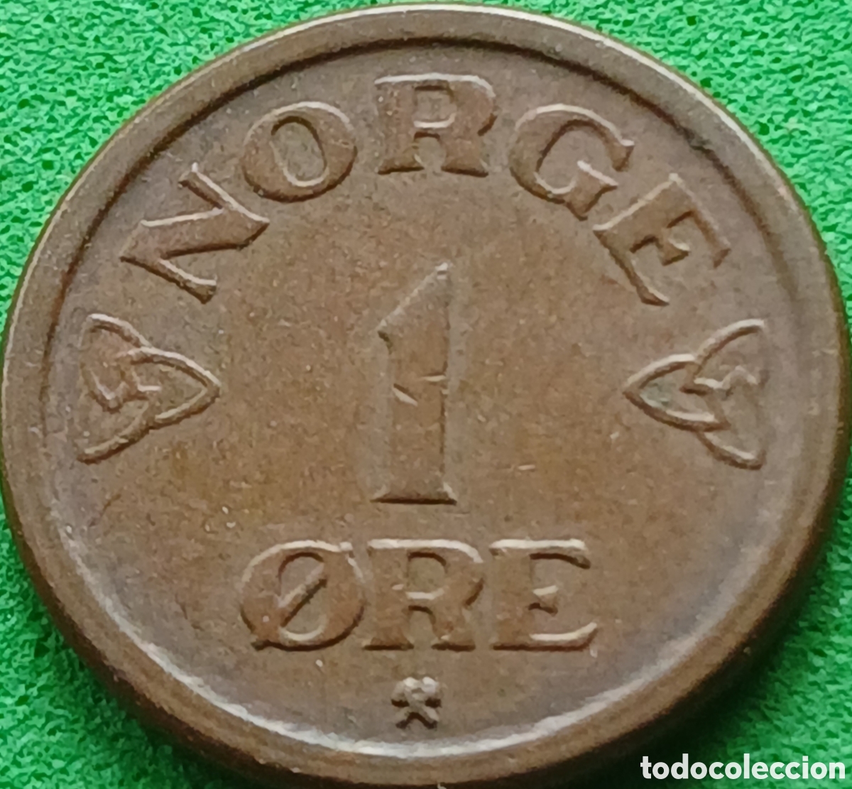 Monedas antiguas de Europa: Noruega 1 ore 1952 km#398
