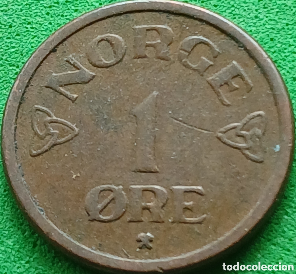 Monedas antiguas de Europa: Noruega 1 ore 1953 km#398