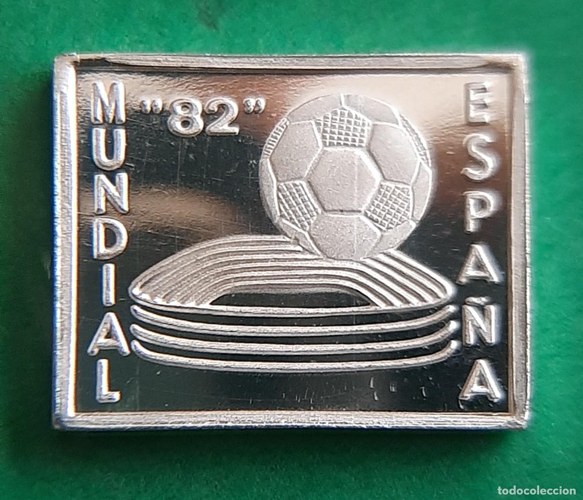 Monedas antiguas de Europa: ❤(LINGOTE PLATA 0.999)❤(2 GRAMOS) LINGOTE PLATA PURA(AIDIP) MUNDIAL F&Uacute;TBOL ESPA&Ntilde;A 82
