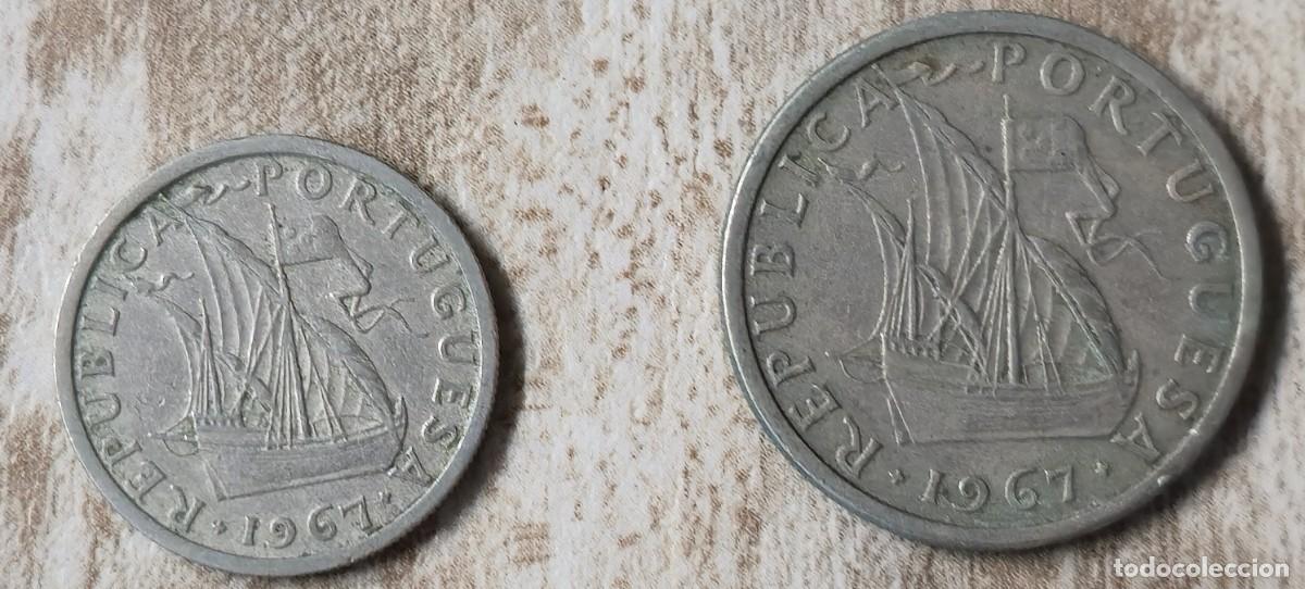 Monnaies anciennes de Europe: 2 MONEDA DE PORTUGAL 1967 - 2,50 y 5 ESCUDOS