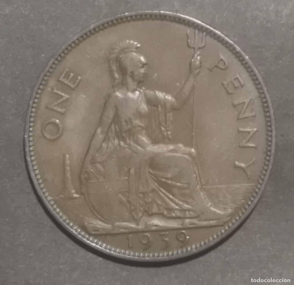 Monedas antiguas de Europa: MONEDA DE INGLATERRA GRAN BRETA&Ntilde;A 1939 - 1 PENNY