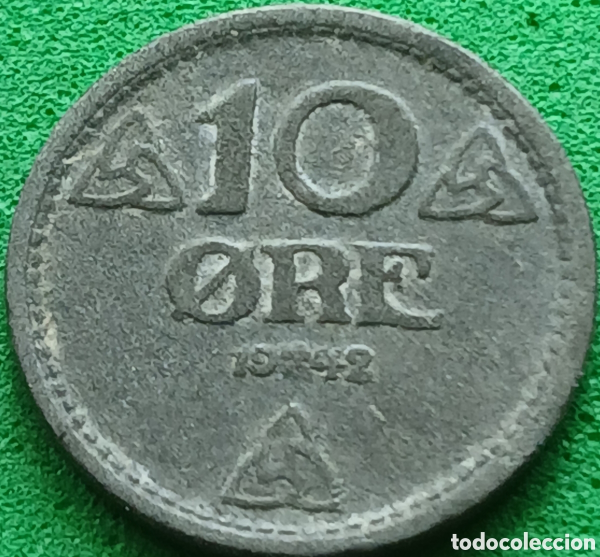 Monedas antiguas de Europa: Noruega 10 ore 1942 km#389