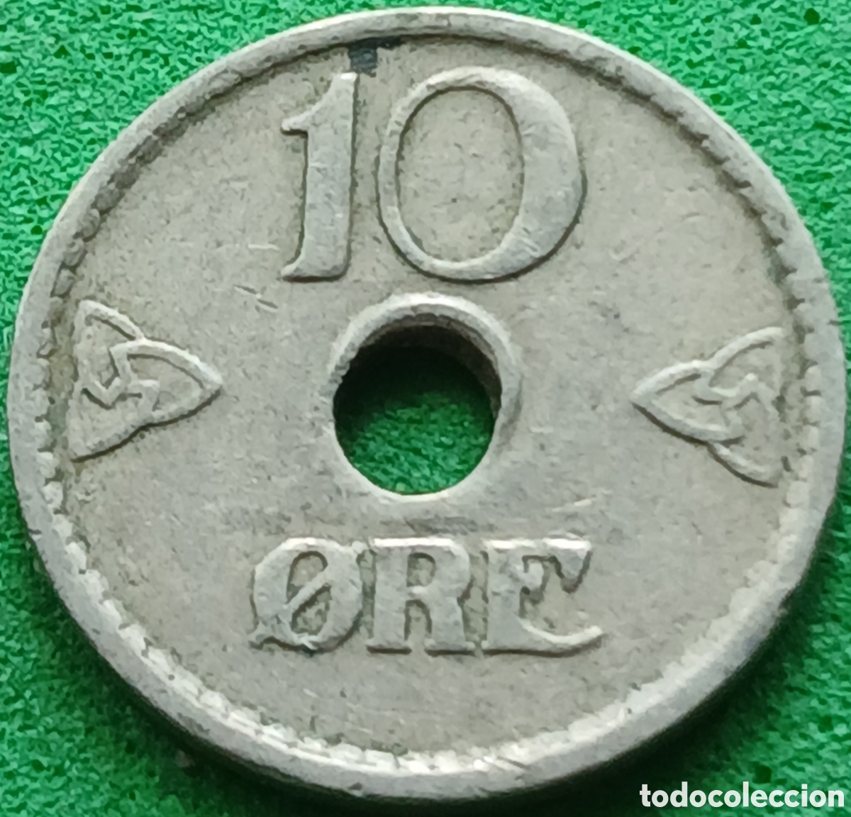 Monedas antiguas de Europa: Noruega 10 ore 1924 km#383