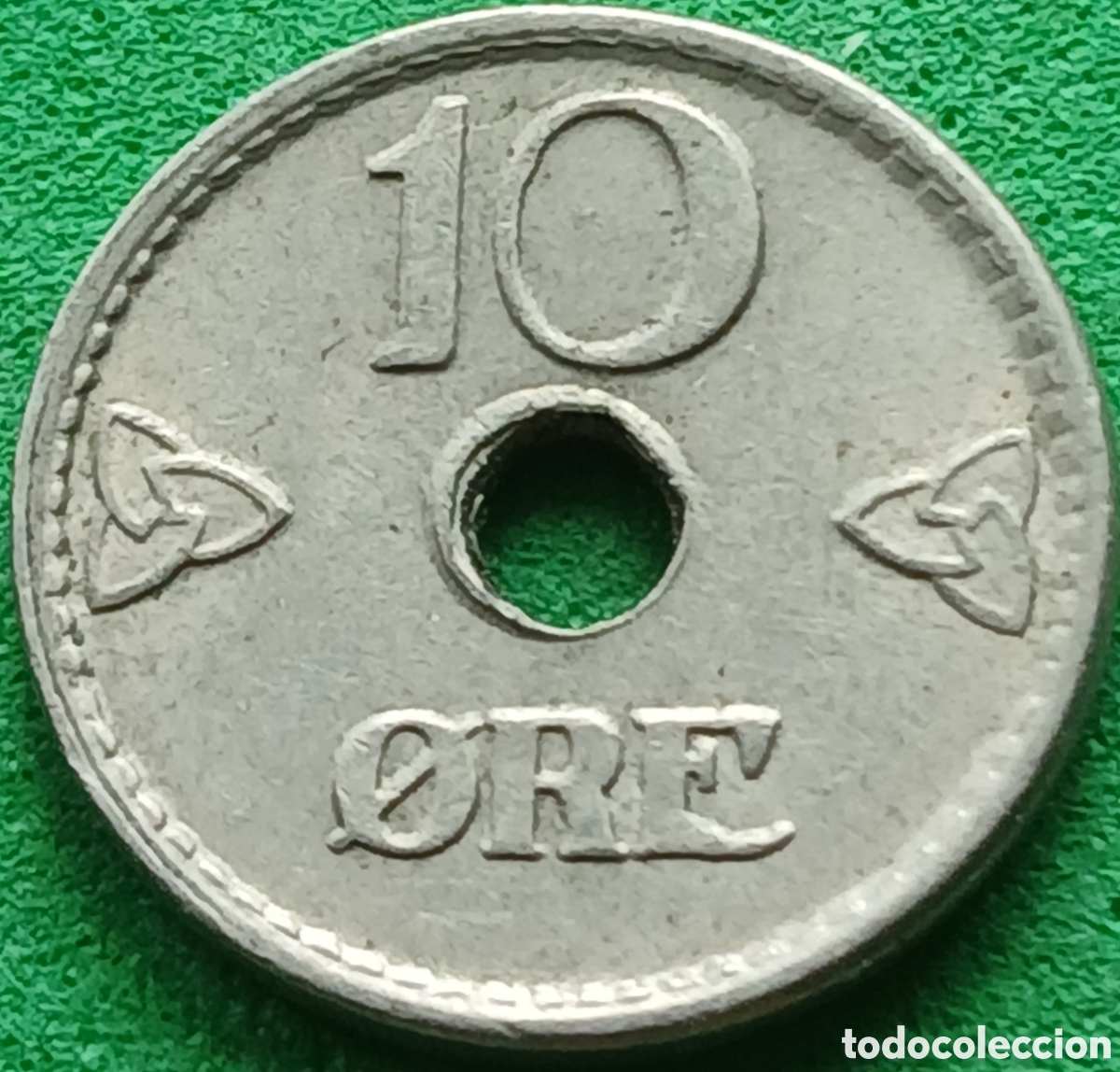 Monedas antiguas de Europa: Noruega 10 ore 1947 km#383
