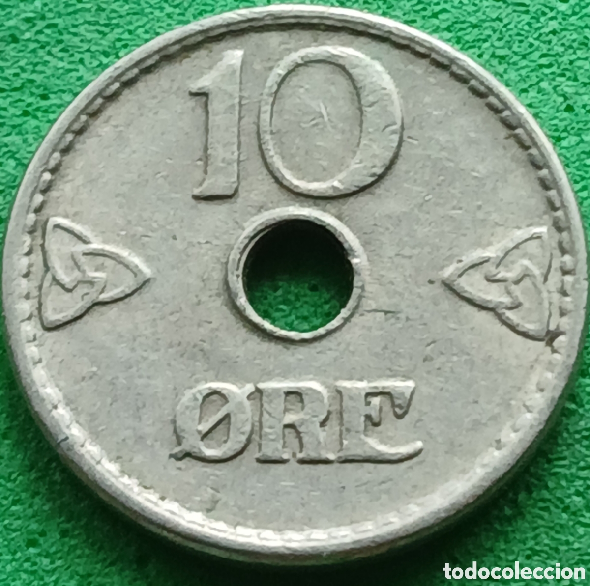 Monedas antiguas de Europa: Noruega 10 ore 1949 km#383