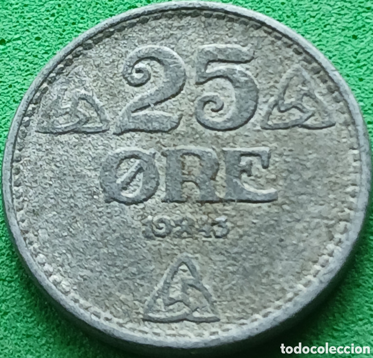 Monedas antiguas de Europa: Noruega 25 ore 1943 km#395
