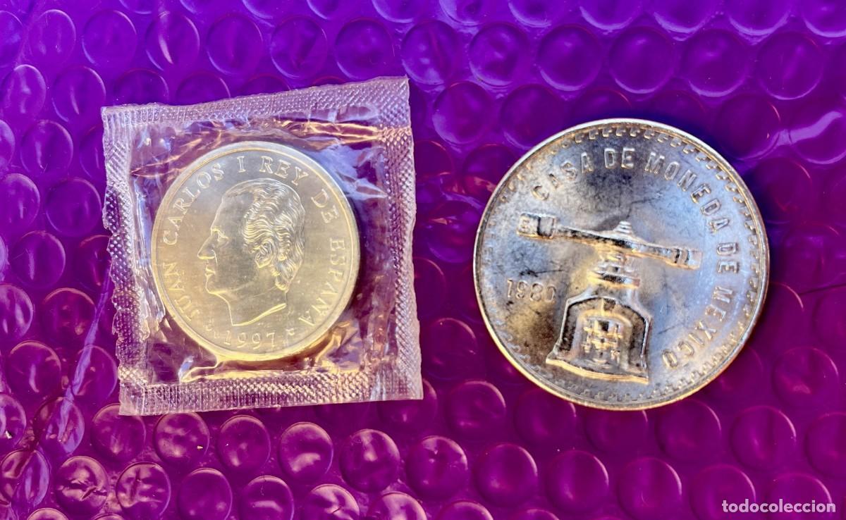 Monedas antiguas de Europa: Lote de la Hermandad. Plata Fina entre Espa&ntilde;a y M&eacute;xico.
