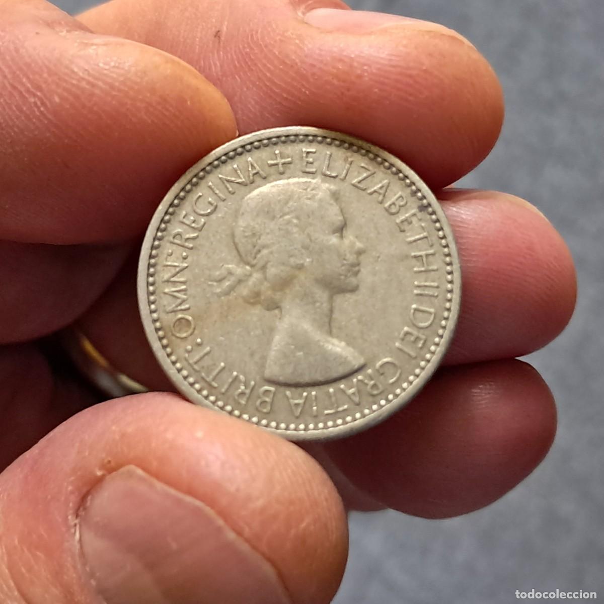 Monedas antiguas de Europa: MONEDA REINO UNIDO 1 SHILLING CHEL&Iacute;N 1953 - Elizabeth II (Escudo de Escocia; con 'BRITT:OMN') F.