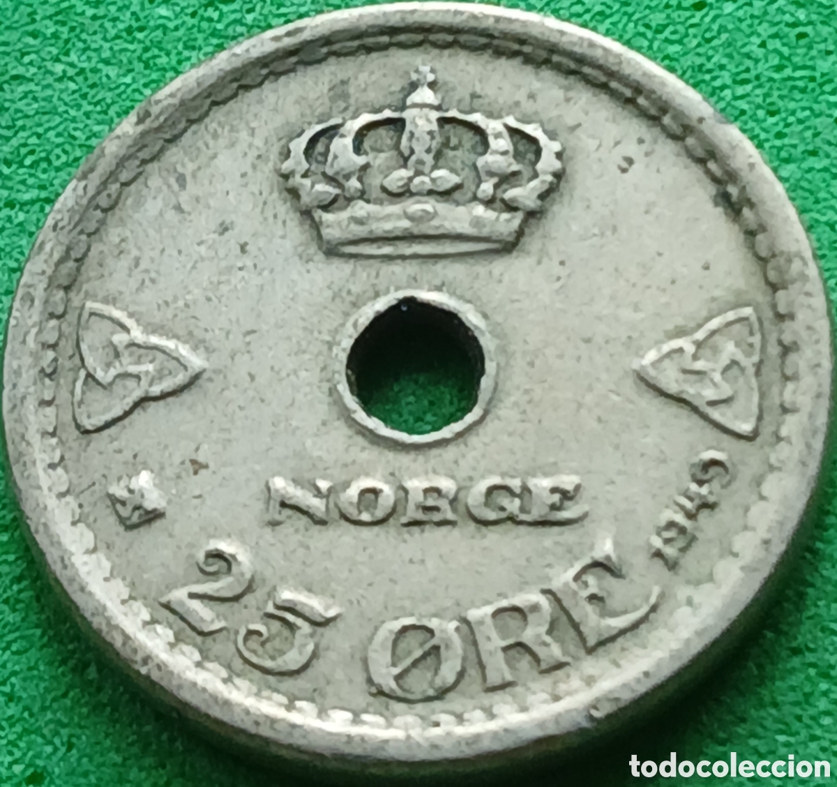Monedas antiguas de Europa: Noruega 25 ore 1949 km#384