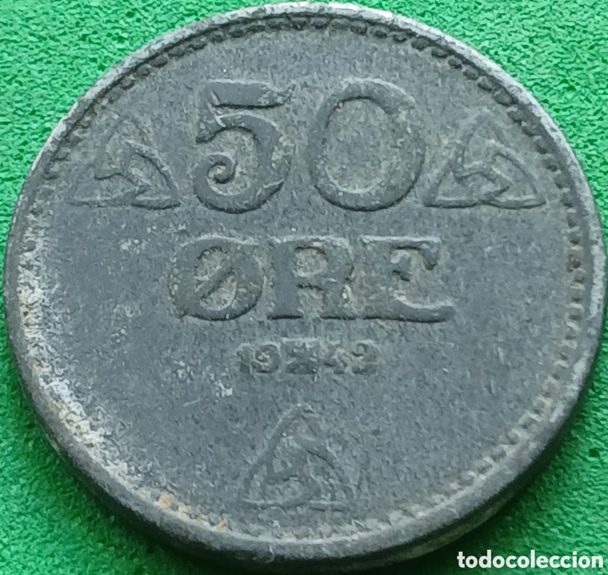 Monedas antiguas de Europa: Noruega 50 ore 1942 km#390