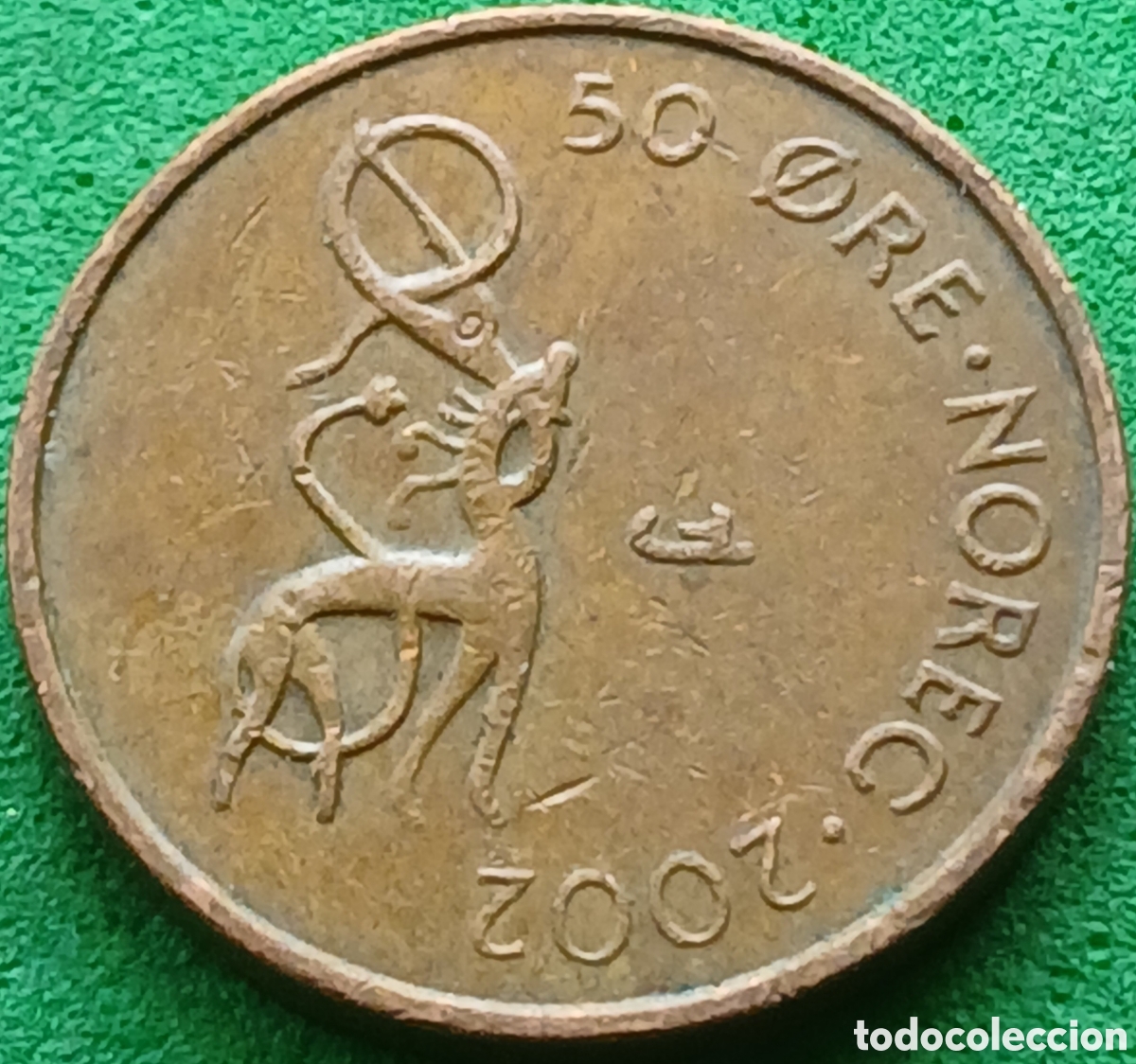 Monedas antiguas de Europa: Noruega 50 ore 2002 km#460
