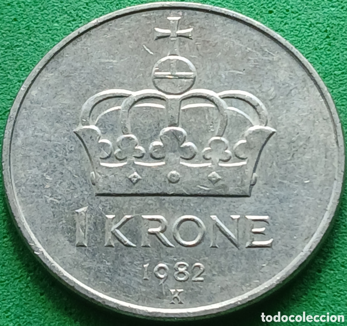 Monedas antiguas de Europa: Noruega 1 corona 1982 km#419