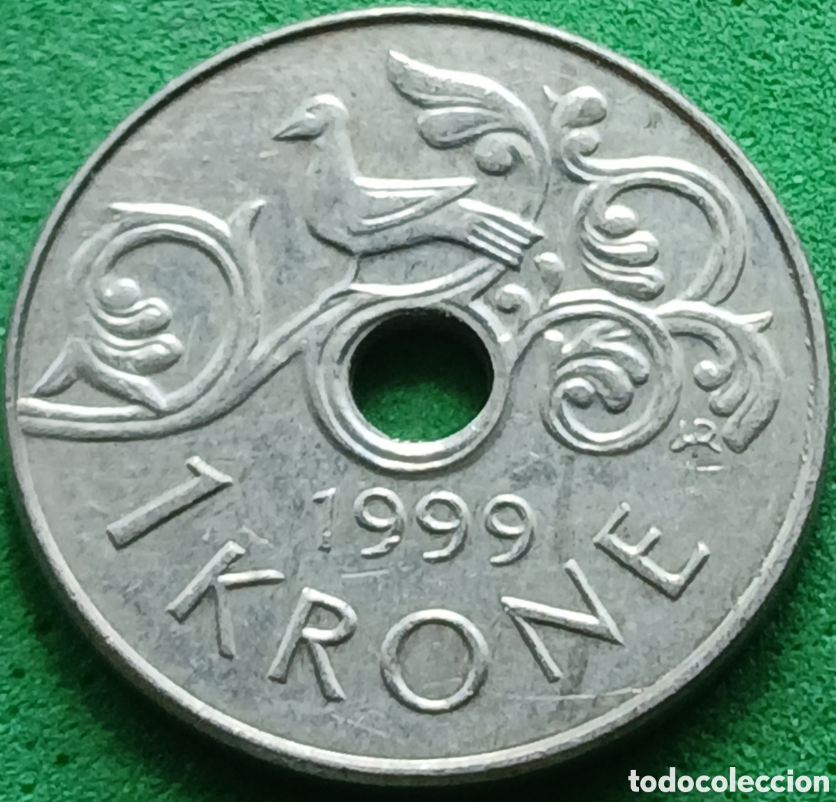 Monedas antiguas de Europa: Noruega 1 corona 1999 km#462
