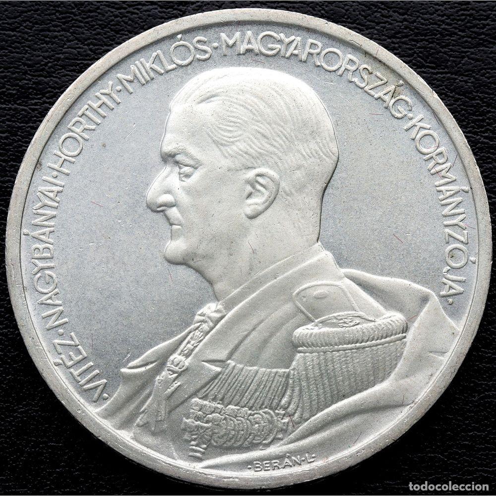Monedas antiguas de Europa: HUNGR&Iacute;A. 5 PENGO MIKLOS HORTHY 1939 NN-COIN MS 65. FDC. SIN CIRCULAR. SC.