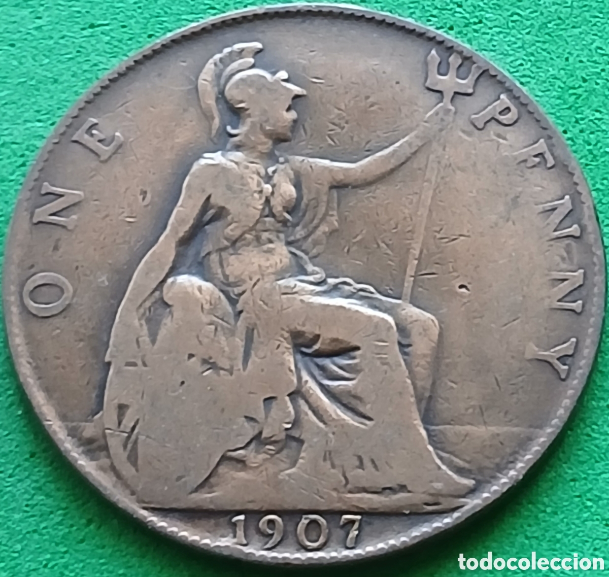 Monedas antiguas de Europa: Reino Unido one penny 1907 km#794