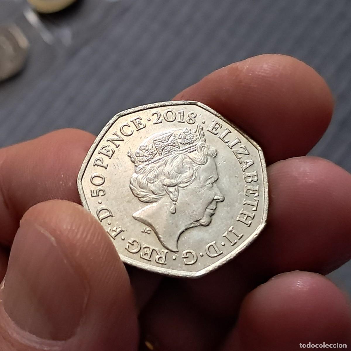Monedas antiguas de Europa: MONEDA REINO UNIDO 50 PENCE PENIQUES 2018 - Elizabeth II (5&ordm; retrato; People Act 1918) XF.