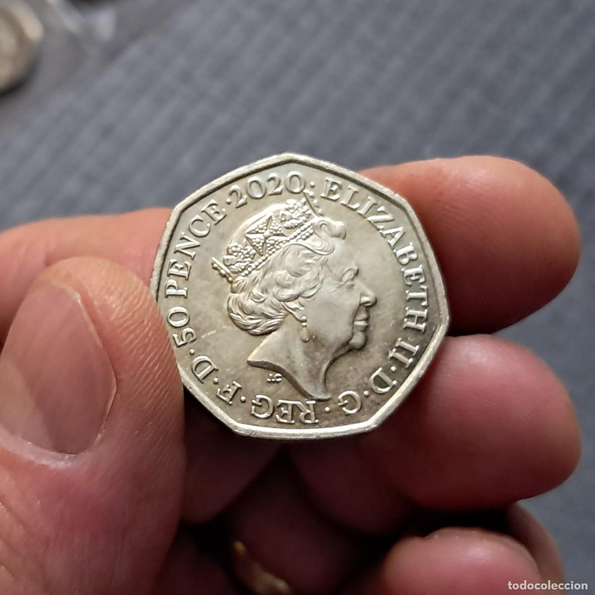 Monedas antiguas de Europa: MONEDA REINO UNIDO 50 PENCE PENIQUES 2020 - Elizabeth II (5&ordm; retrato; Brexit), UNC.