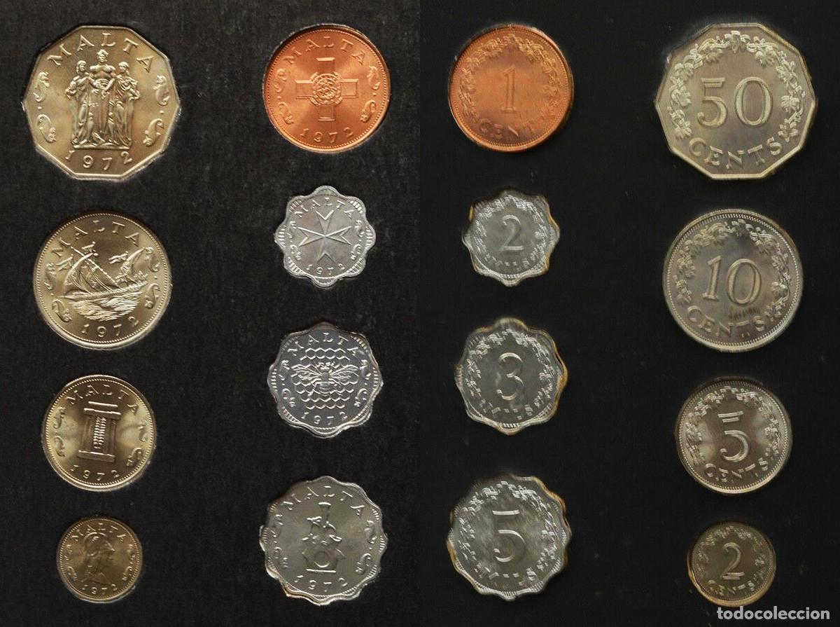 Old Coins of Europe: MALTA - SERIE COMPLETA - 1972 - NO CIRCULADA