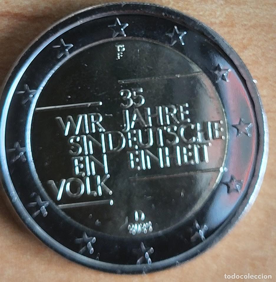 Monedas antiguas de Europa: Moneda 2 Euros Conmemorativa Alemania 2025 - 35 Aniversario de la Unidad Alemana - Ceca F