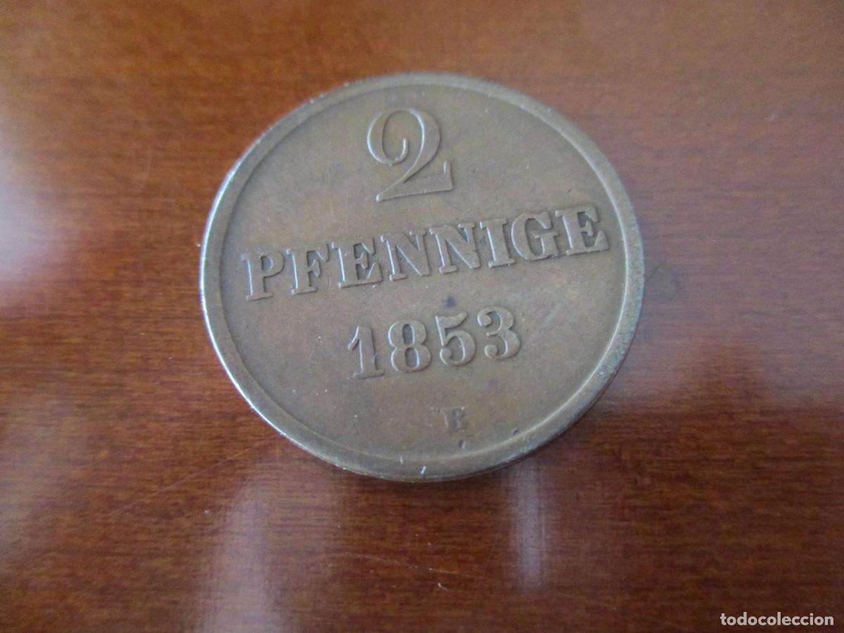 Old Coins of Europe: HANNOVER - 2 PFENNIG 1853 KM 217