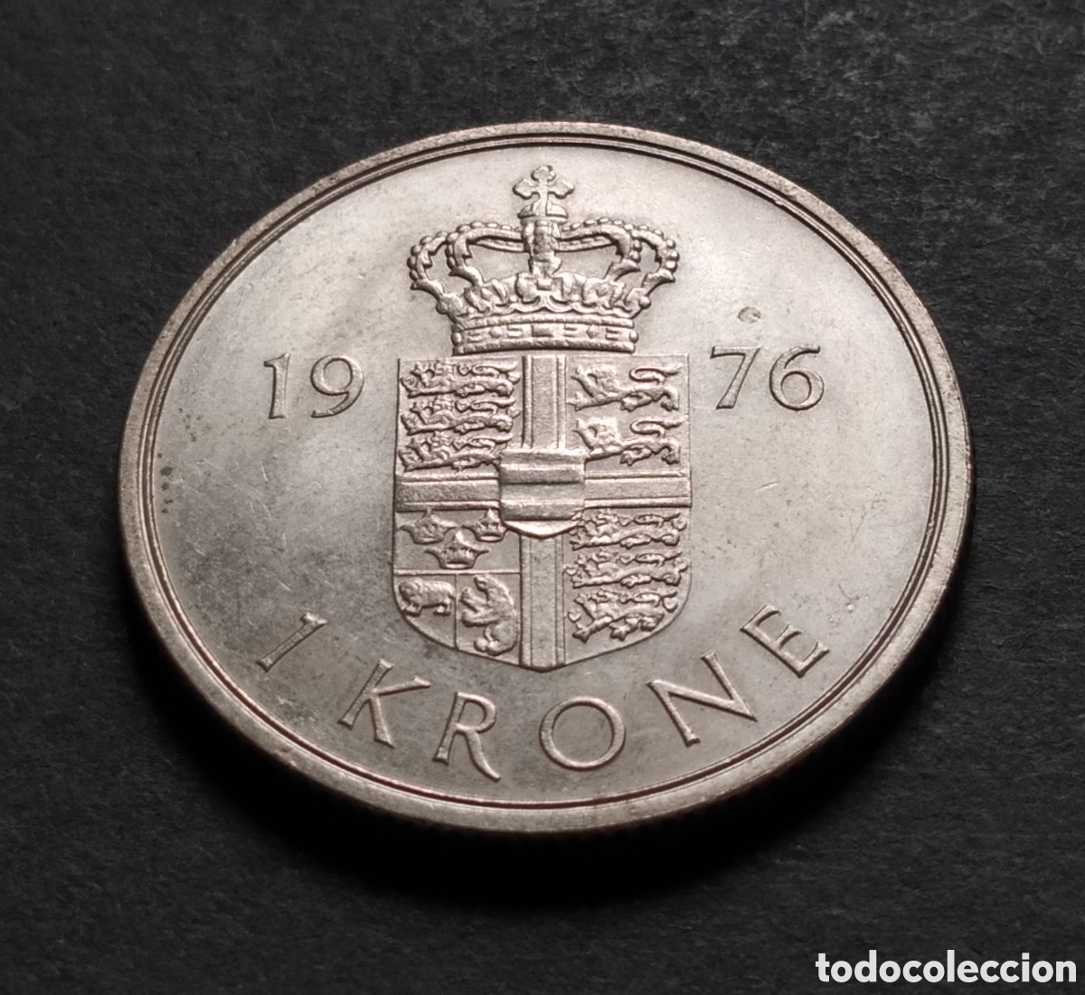Monedas antiguas de Europa: MONEDA - DINAMARCA 1 CORONA 1976 - Foto 3