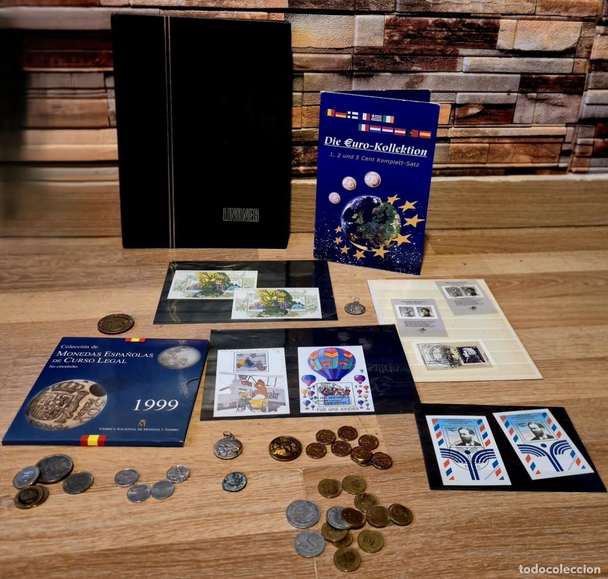 Monedas antiguas de Europa: LOTE Mundo Monedas, medallas y sellos