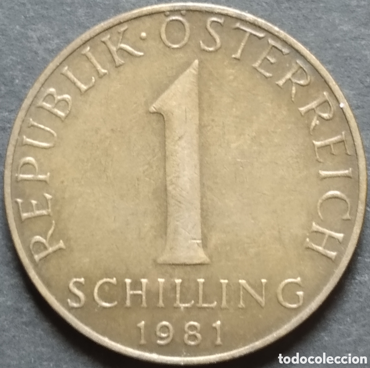 Moedas antigas da Europa: MONEDA - AUSTRIA 1 CHEL&Iacute;N 1981