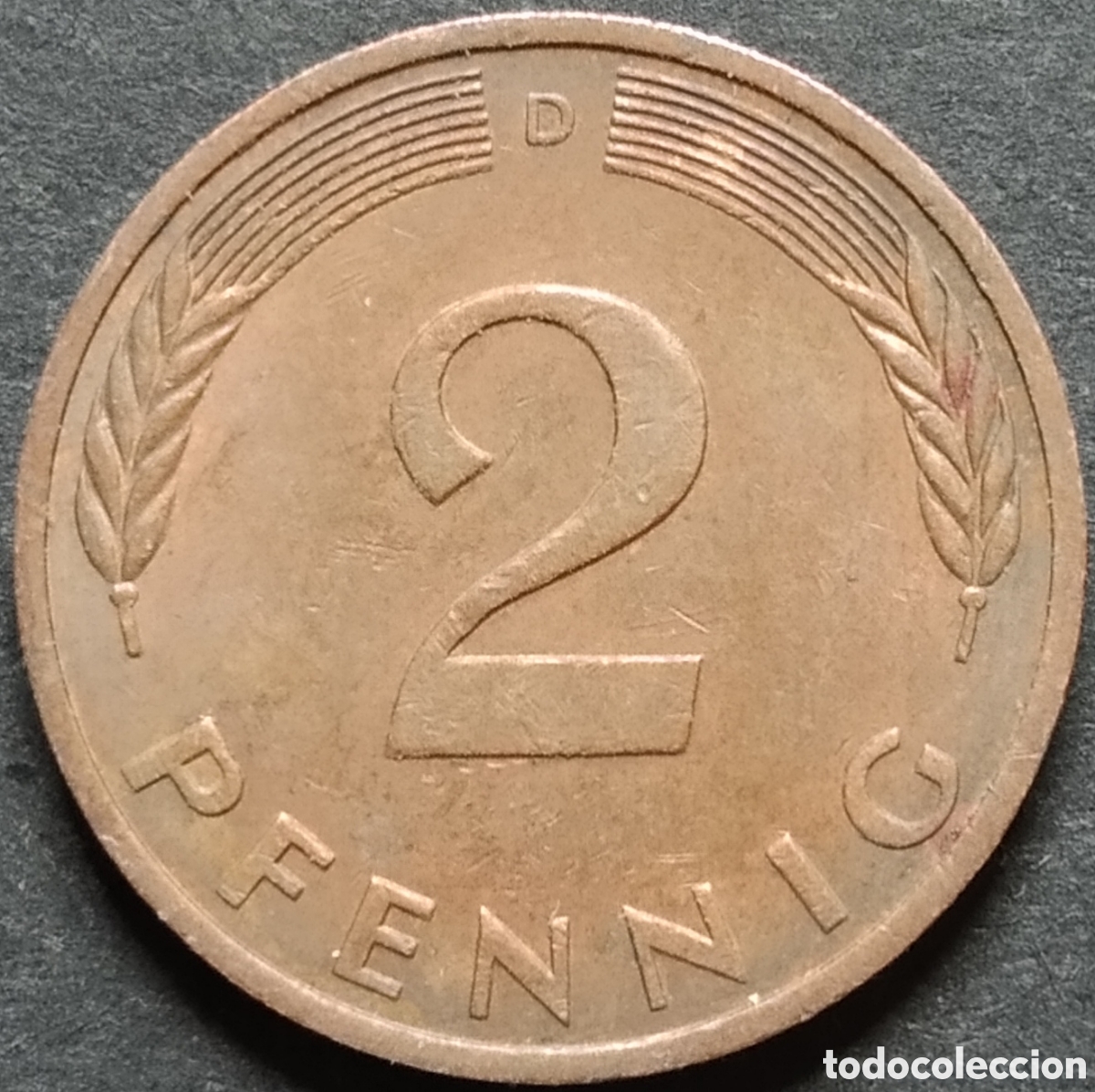 Monnaies anciennes de Europe: MONEDA - ALEMANIA 2 PFENNIG 1982 (CECA D)