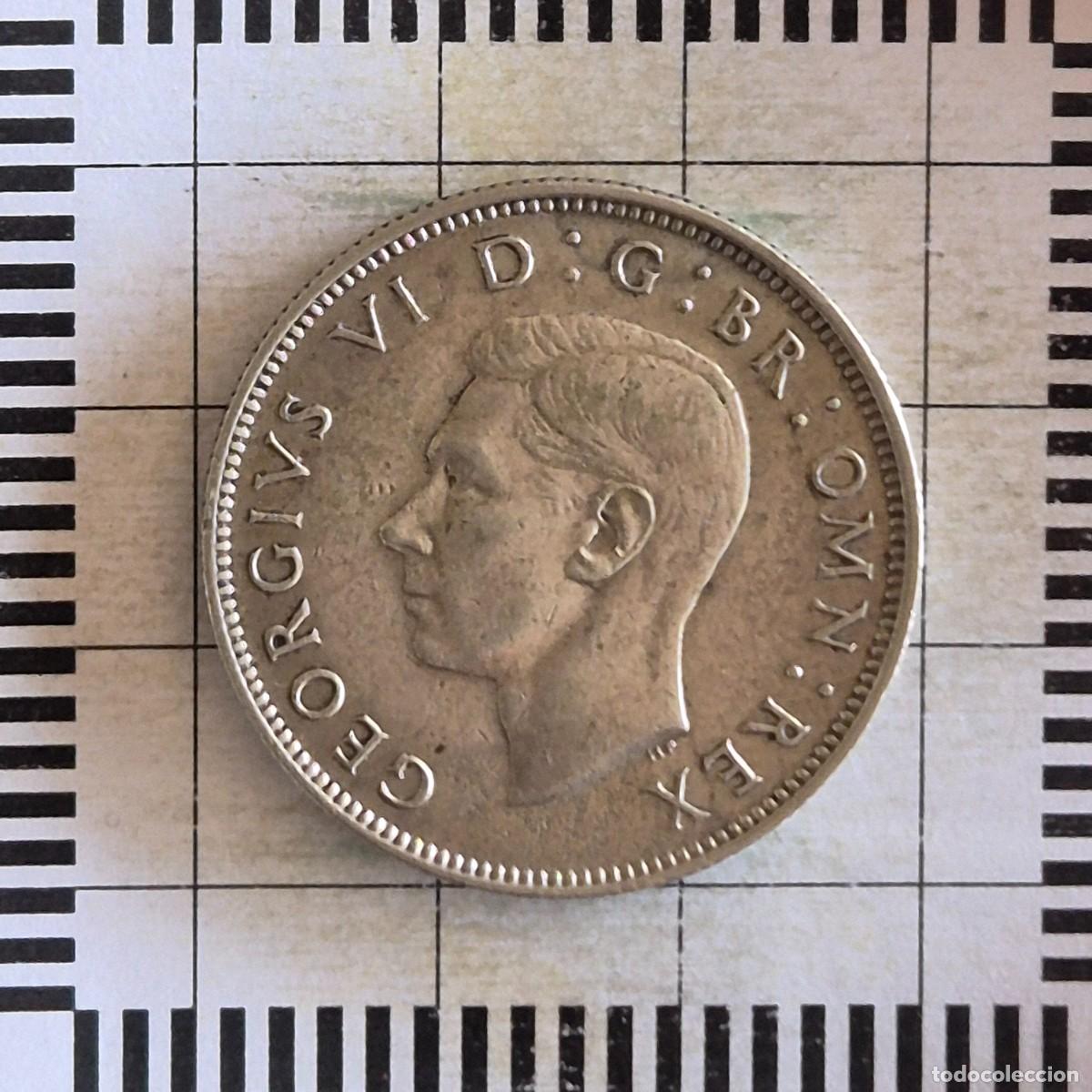 Alte M&uuml;nzen aus Europa: 2 SHILLINGS, GRAN BRETA&Ntilde;A. JORGE VI, 1946. (KM#855).