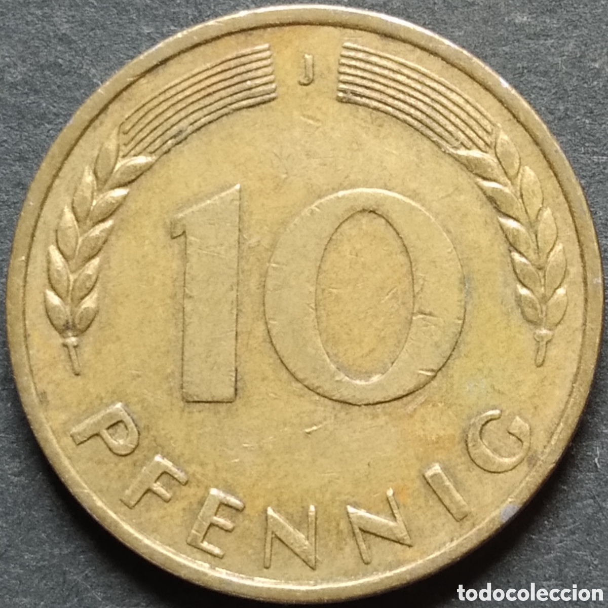 Monnaies anciennes de Europe: MONEDA - ALEMANIA 10 PFENNIG 1971 (CECA J)