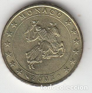 Monedas antiguas de Europa: MONACO - MONEDA DE 50 C&Eacute;NTIMOS DE EURO - 2002