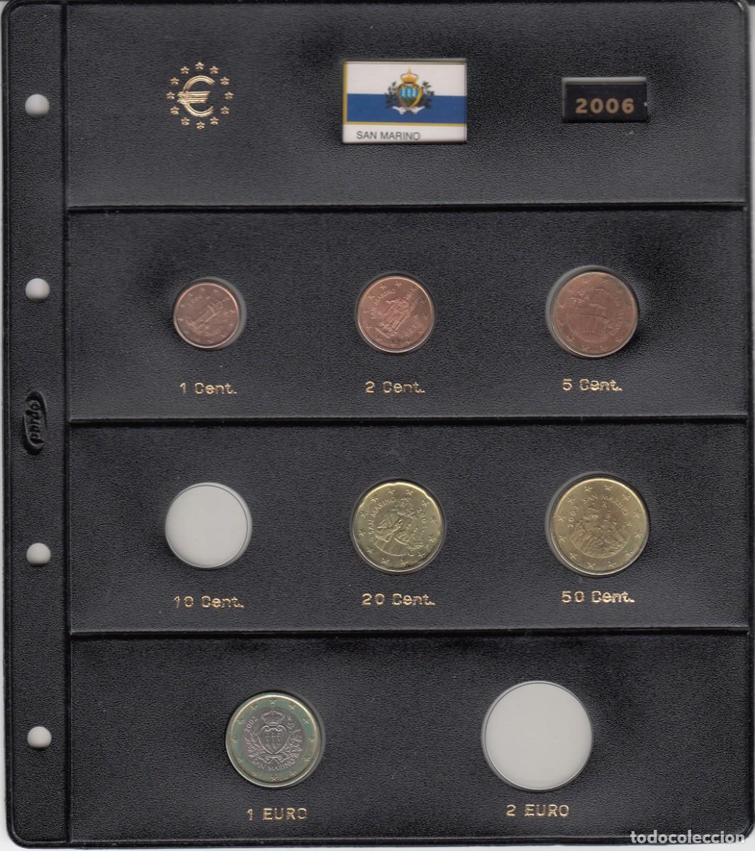 Monedas antiguas de Europa: SAN MARINO 2006 - LOTE DE SEIS MONEDAS 1,2,5,20,50 C&Eacute;NTIMOS y 1 EURO