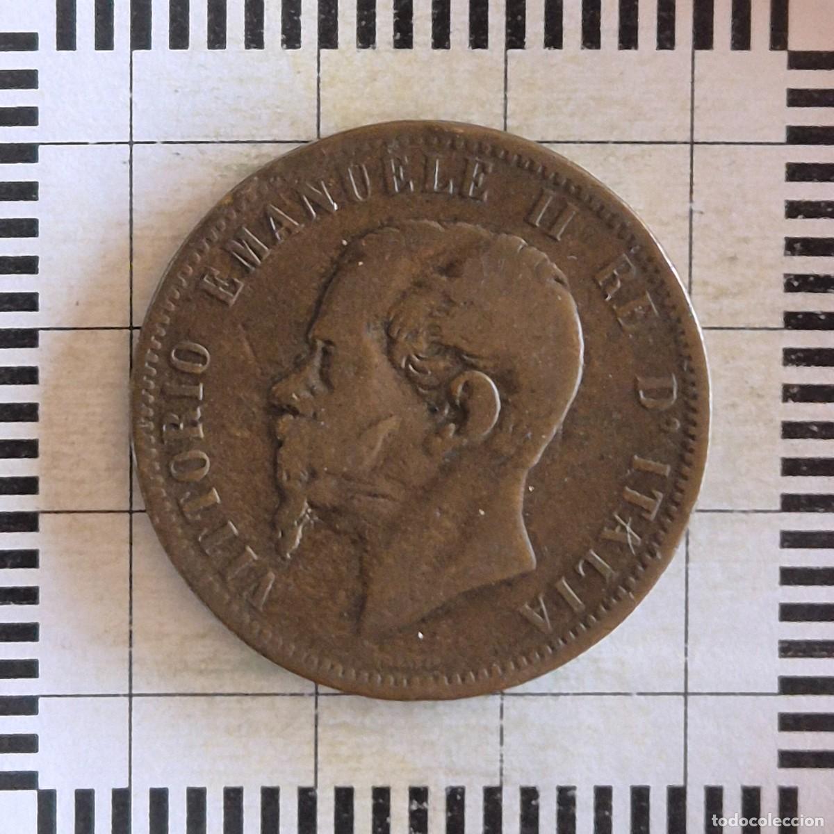 Monedas antiguas de Europa: 10 CENTESIMI, ITALIA. VICTOR MANUEL II, 1862 M. (KM#11).