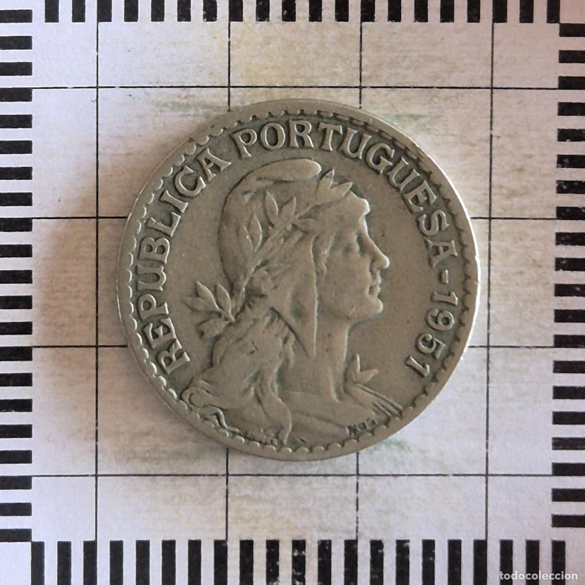 Monedas antiguas de Europa: 1 ESCUDO, PORTUGAL. 1951. (KM#578).