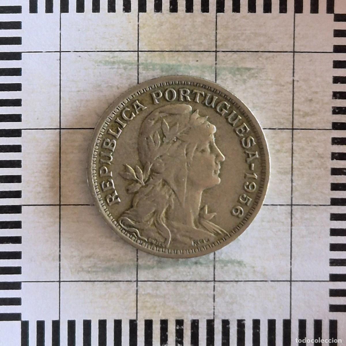 Monedas antiguas de Europa: 50 CENTAVOS, PORTUGAL. 1956. (KM#577).